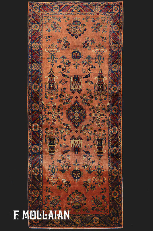 A Small Silk Antique Kashan « TAFFAZOLI » Rug n°:14081749